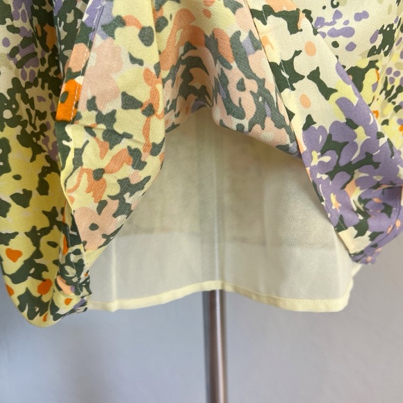 •RAILS•‎ Roma V-Neck A-Line Floral Mini Dress in Gardenia Print Size Small - Picture 10 of 16